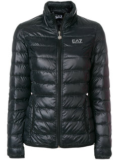 пуховик с логотипом  Ea7 Emporio Armani