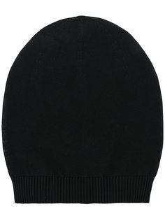 classic ribbed beanie hat Rick Owens