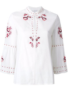 блузка с цветочной вышивкой  Vilshenko