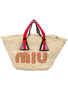 пляжная сумка-тоут Miu Miu