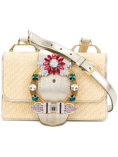 woven cross body bag Miu Miu