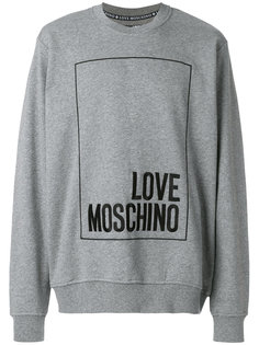 толстовка с принтом-логотипом  Love Moschino