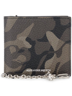бумажник с камуфляжным принтом  Alexander McQueen