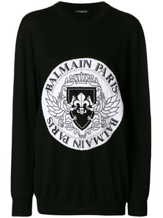 оверсайз-свитер с логотипом  Balmain