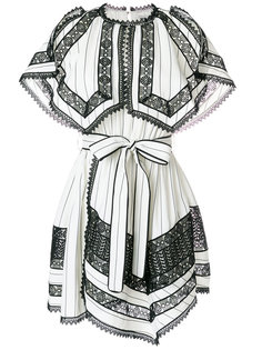 платье с кружевными панелями Self-Portrait