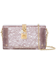клатч с кружевным эффектом Dolce & Gabbana