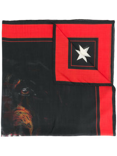 шарф с принтом собаки Givenchy