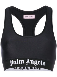 укороченный топ с логотипом  Palm Angels