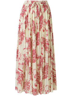 плиссированная юбка с цветочным принтом Forte Forte