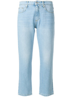 укороченные джинсы с логотипом  MSGM