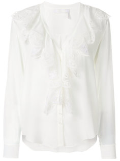 кружевной топ с рюшами  Chloé