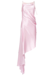 асимметричное платье с ремешками с пряжками Marquesalmeida Marquesalmeida