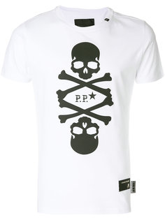 футболка с заплатками в виде черепа Philipp Plein
