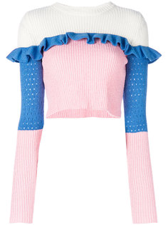 укороченный свитер колор-блок  Philosophy Di Lorenzo Serafini
