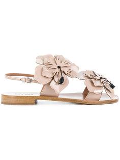 floral strap sandals Miu Miu