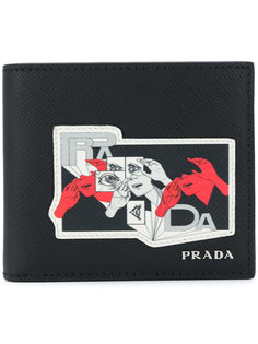 бумажник с графическим принтом Prada