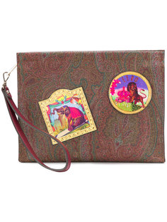 клатч с заплатками Etro