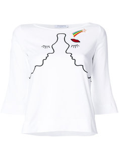 укороченный топ с вышивкой  Vivetta