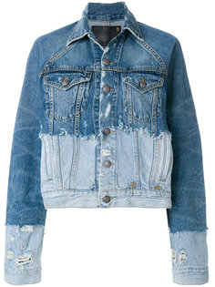 джинсовая куртка с контрастной отделкой  R13