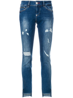 джинсы скинни с потертой отделкой Philipp Plein