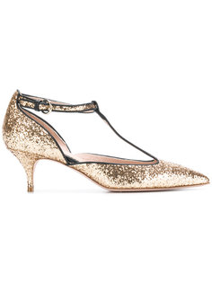 glitter T-bar sandals Red Valentino