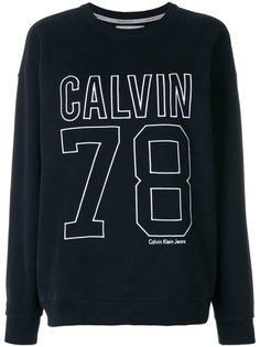 спортивный пуловер с логотипом  Calvin Klein Jeans