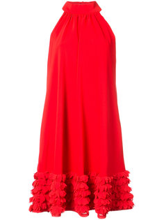 платье с оборками Badgley Mischka