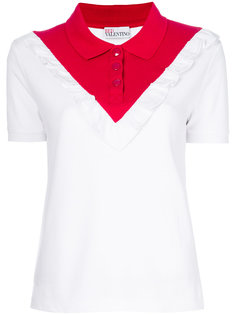 рубашка-поло с с контрастной отделкой Red Valentino