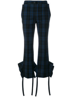 check cropped trousers Eudon Choi