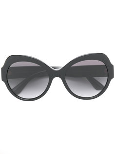 массивные солнцезащитные очки в круглой оправе Dolce & Gabbana Eyewear