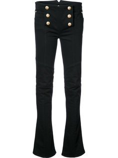 слегка расклешенные джинсы с высокой талией Balmain