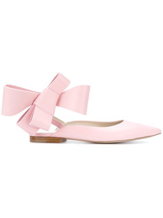 bow embellished ballerina shoes Delpozo