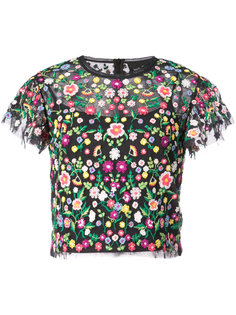 укороченный топ с цветочным принтом Needle & Thread