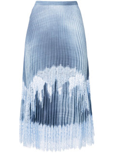 плиссированная юбка с кружевными панелями Ermanno Scervino