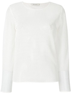 полупрозрачная блузка с декоративной строчкой  Cédric Charlier