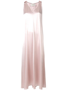 платье макси на бретельках с драпировкой  Cédric Charlier