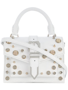 studded mini buckle Iconic top handle bag Versus