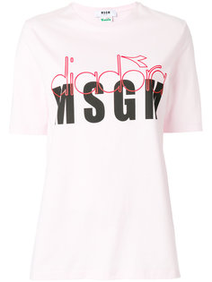 футболка с принтом MSGM X Diadora MSGM