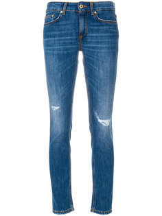 джинсы с потертой отделкой Dondup