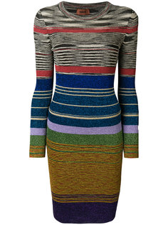 приталенное платье в полоску  Missoni