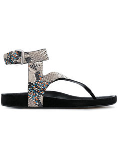 сандалии с эффектом змеиной кожи Isabel Marant