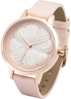 Часы дизайна Maite Kelly (нежно-розовый/розово-золотистый) Bonprix