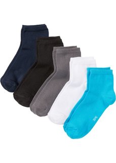 Носки короткие (5 пар) (синий/серый/черный/белый) Bonprix