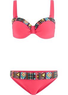 Бикини с бюстгальтером на косточках, чашка E (омаровый) Bonprix