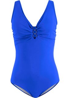 Слитный купальник, моделирующий фигуру (синий) Bonprix