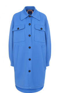 Пальто свободного кроя из смеси шерсти и кашемира No. 21