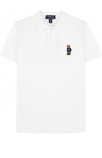 Хлопковое поло с вышивкой Polo Ralph Lauren