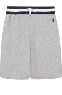 Хлопковые шорты с контрастным поясом Polo Ralph Lauren