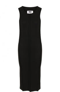 Приталенное платье-миди без рукавов Mm6