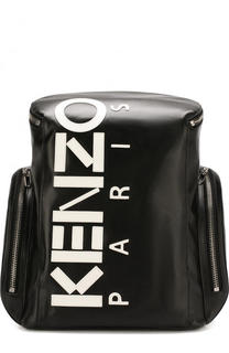 Кожаный рюкзак с логотипом бренда Kenzo